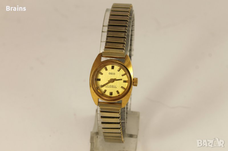 Позлатен Немски Дамски Часовник OSCO 1960's, снимка 1