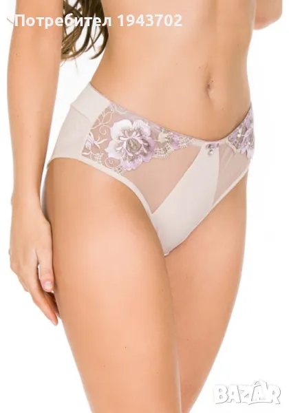 Бикини с тюл в бежов цвят CAMELIA 19153, снимка 1