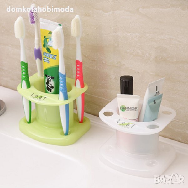 Семейна поставка за четки и паста за зъби, снимка 1