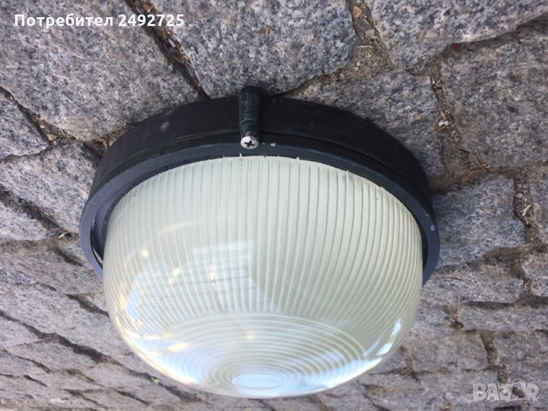 ✅Лампа за таван, E27 , дебело стъкло , снимка 1