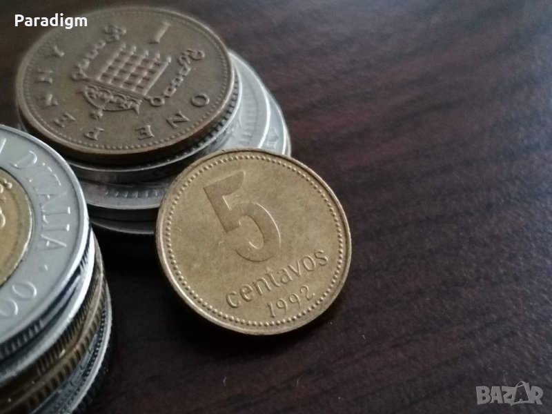 Монета - Аржентина - 5 центавос | 1992г., снимка 1