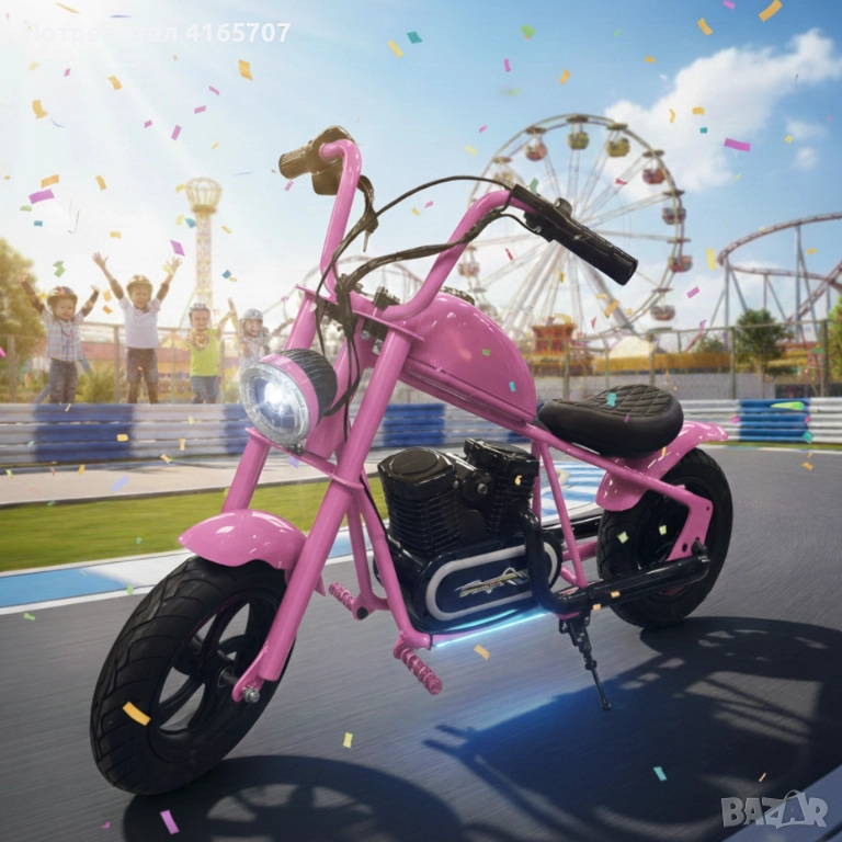 Електрически мини скутер C12B Harley baby, снимка 1