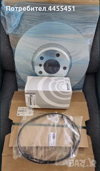 предни дискове накладки датчик BMW F07 F10 F11 F06 F12 F13 34116898730 34116898729, снимка 1