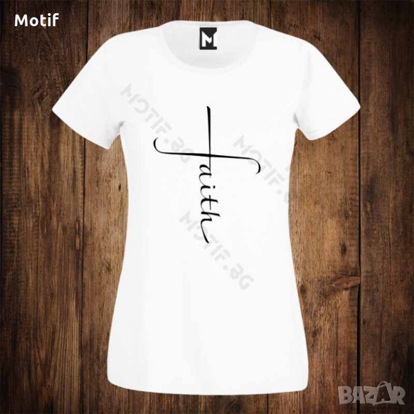 Дамска тениска с щампа FAITH , снимка 1