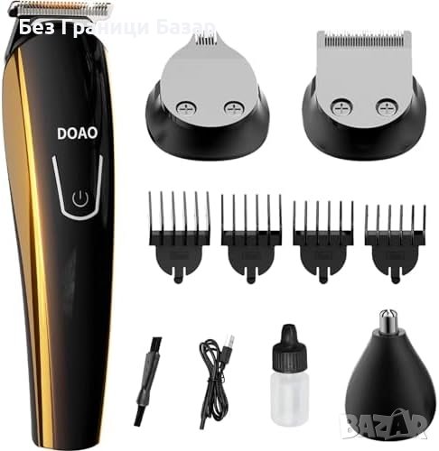 Нова Машинка Тример за Подстригване 2-в-1 с 4 Гребена, Водоустойчива, снимка 1