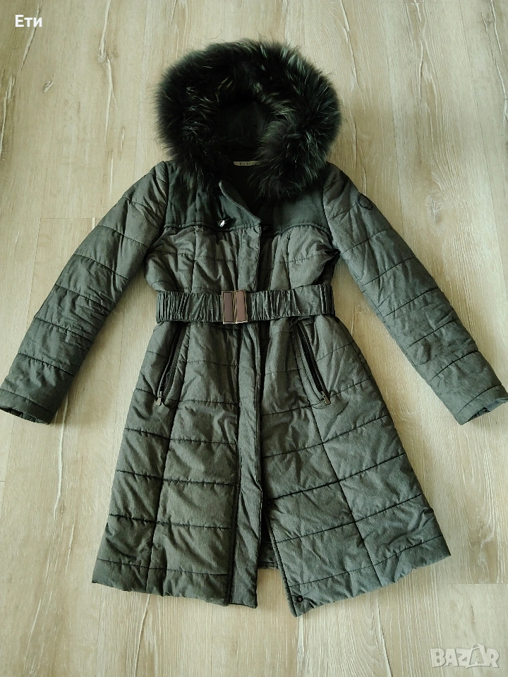 Дамско зимно яке с лисица , снимка 1