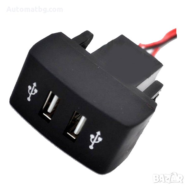 USB зарядно Automat, За два телефона,За IVECO, 12V, 24V, снимка 1