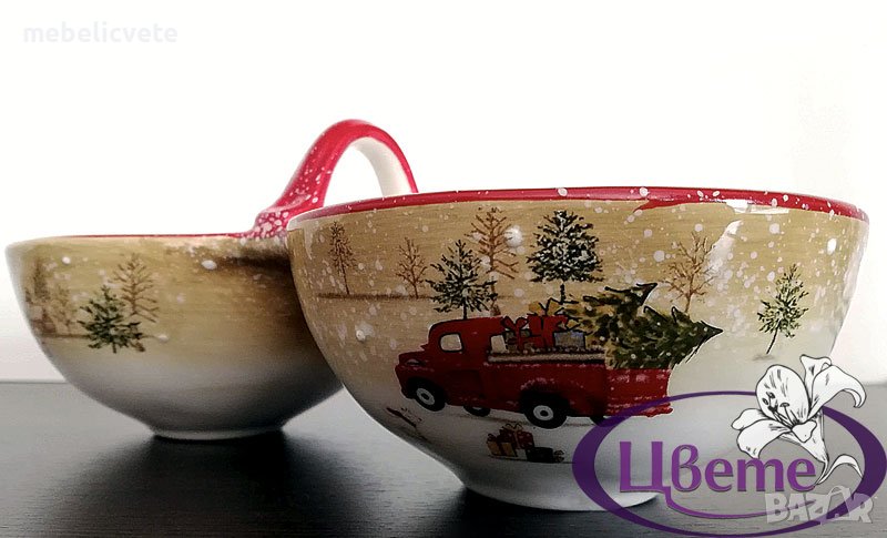 Коледна двойна купа, снимка 1