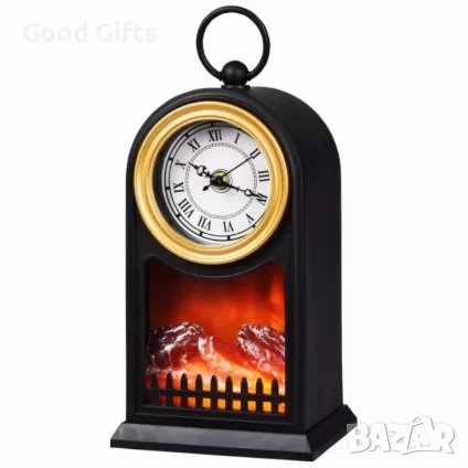 LED Kамина Часовник с Фенер, снимка 1