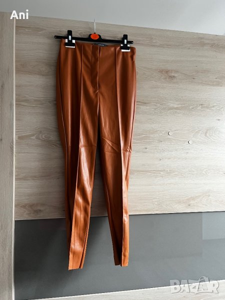 Нов кожен клин-панталон , снимка 1