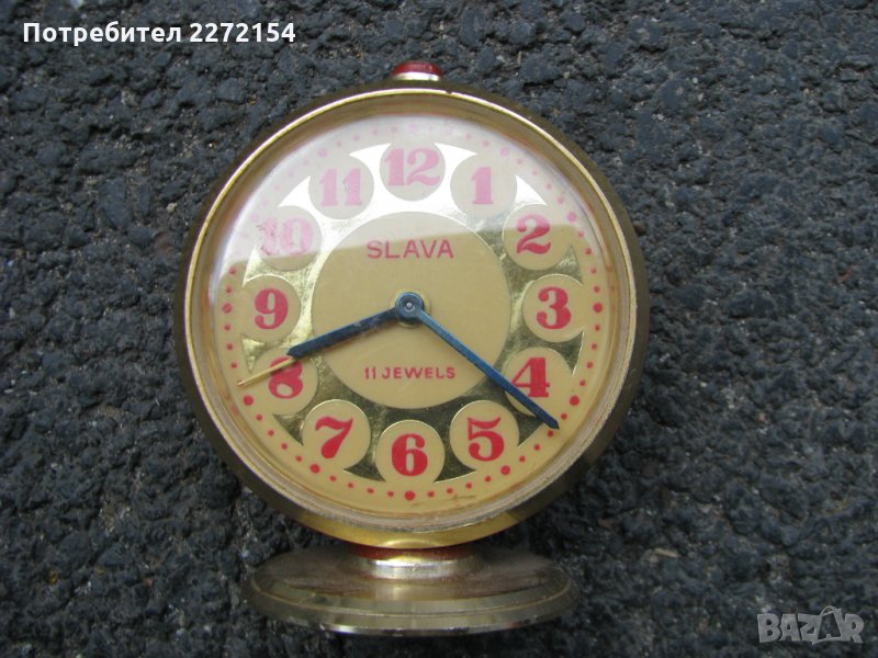 Часовник будилник Слава-3, снимка 1
