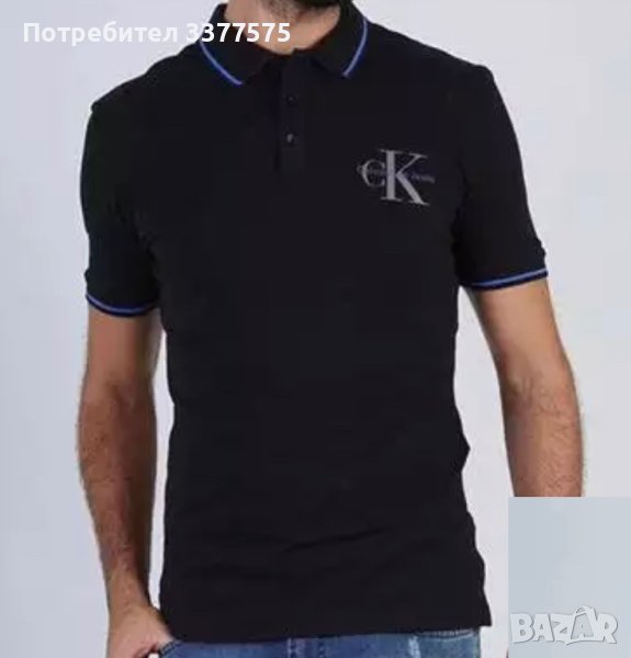 Calvin Klein Jeans тениска с поло яка, снимка 1