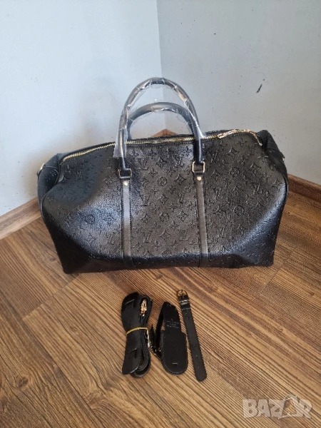 Страхотен пътнически сак LOUIS VUITTON, среден размер, с голяма дръжка , нов , снимка 1
