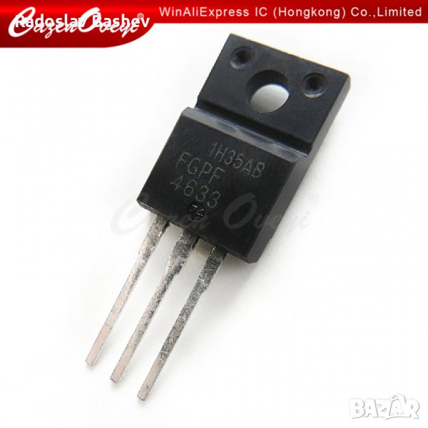 Транзистор IGBT FGPF4536 TO-220-3 360V 20A 28.4W, снимка 1