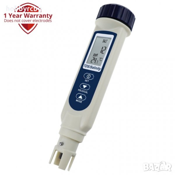 Водоустойчив тестер за измерване качеството на водата TDS, соленост, снимка 1