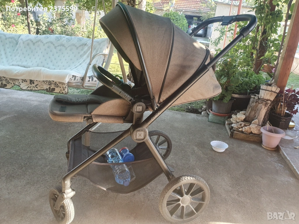 Комбинирана количка Moon Clicc Moss Green Melange, снимка 1