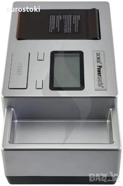 Zorr powermatic 3 plus Електрическа машина за цигари, с LCD екран за броене, сребриста, снимка 1