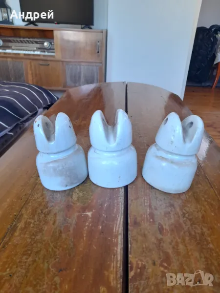 Стар порцеланов изолатор,изолатори #8, снимка 1