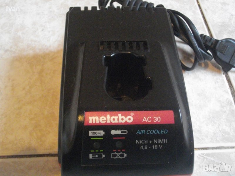 Metabo AC30-Метабо-4,8-18 Волта-Бързо Зарядно-Отлично, снимка 1