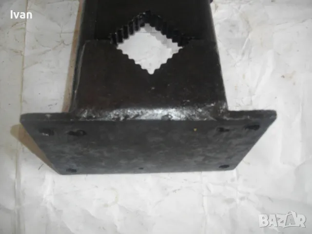 Българско СОЦ НРБ ТРЪБНО МЕНГЕМЕ до 2 цола Със стойка Масивно 6,2кг ОТЛИЧНО състояние Захват 75мм, снимка 15 - Менгемета - 47365187