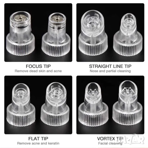 Мини водно дермабразио, за лице, акне, пори, вакуум за лице, снимка 10 - Козметични уреди - 52209853
