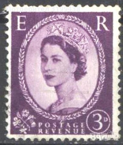 Клеймована марка Кралица Елизабет II 1954 от Великобритания