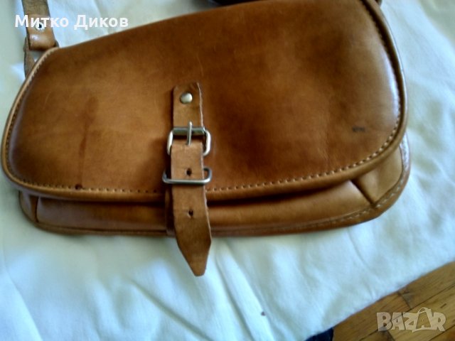Женска чанта естествена кожа за през рамо 240х145х40мм, снимка 4 - Чанти - 33493906