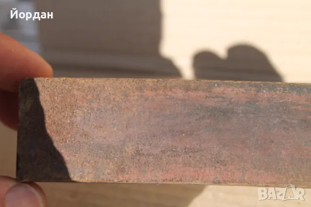 Кутия и точило за бръснач /дърво и гьон/, снимка 2 - Антикварни и старинни предмети - 49483252