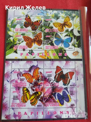 Пощенски марки чиста комплектна серия ПЕПЕРУДИ поща Конго много красиви за колекция 29817, снимка 8 - Филателия - 37689493