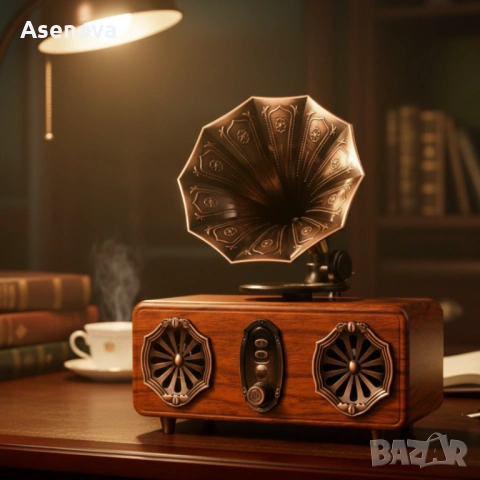 Bluetooth радио колонка AS36, 2x5W, 1800mAh – ретро и мощна