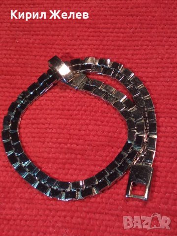 СРЕБРИСТА ФЕШЪН АРТ ГРИВНА от БЛАГОРОДНА НЕРЪЖДАЕМА СТОМАНА 25811, снимка 2 - Гривни - 35867363