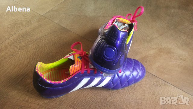 Adidas Adipure 11Pro AG Purple/White Размер EUR 42 / UK 8 бутонки естествена кожа 32-14-S, снимка 6 - Спортни обувки - 43537484