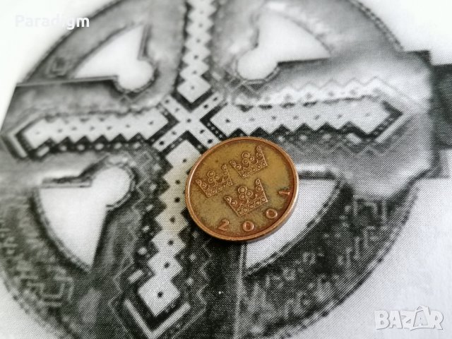 Монета - Швеция - 50 оре | 2001г., снимка 2 - Нумизматика и бонистика - 28435559