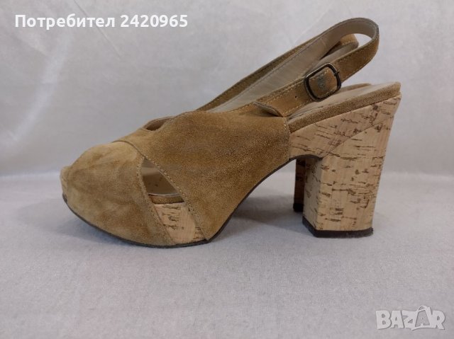 Euro Donna велур 39, снимка 3 - Дамски обувки на ток - 36688442