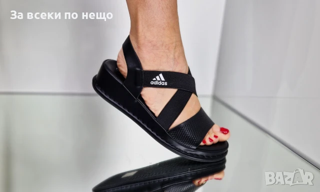 Adidas Дамски Черни Сандали Адидас от 36 до 41 номер Код P735, снимка 4 - Сандали - 50663304