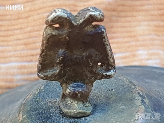 Бакърена тенджера купа чиния с капак, снимка 3 - Антикварни и старинни предмети - 53178002