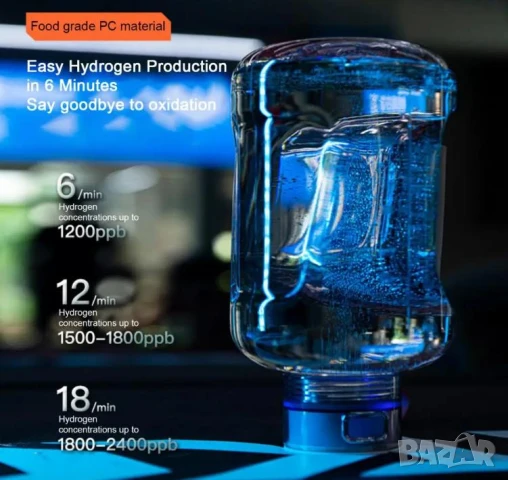 Премиум Водородна Бутилка Алкална Вода Генератор за Хидрогенирана Вода Озон Йонизатор Хидрогенератор