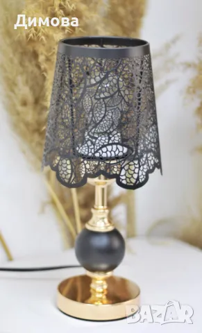 Нощна лампа лукс Метална , снимка 6 - Декорация за дома - 47328321
