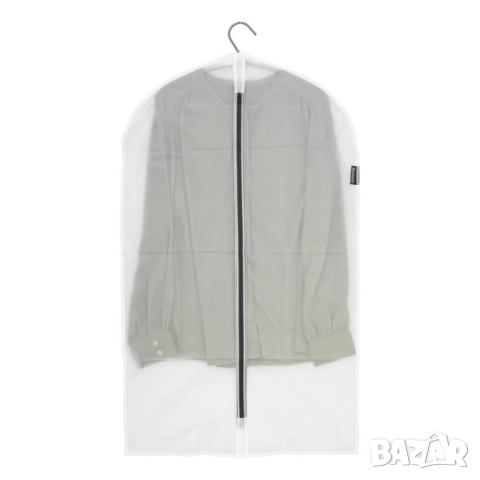 Комплект калъфи за дрехи Brabantia, paзмepи M/L/XL, Transparent/Grey, 2 броя, снимка 6 - Други стоки за дома - 52098710