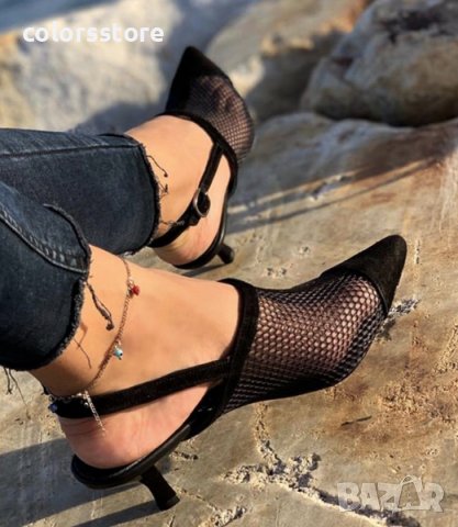 Сандали на ток - черни - DT12, снимка 2 - Сандали - 37090408