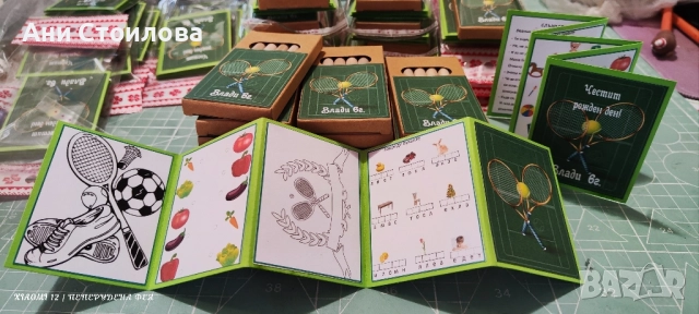 Книжка "Финна моторика" + 6бр. тематични цветни моливи " Тенис", снимка 1