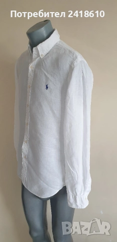 POLO Ralph Lauren Len/ Лен Slim Fit Mens Size M  ОРИГИНАЛ! Мъжка Ленена Риза., снимка 9 - Ризи - 53504156