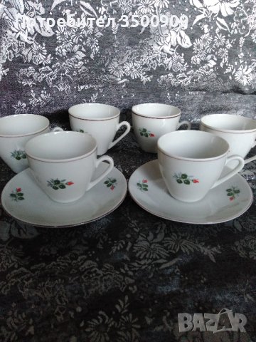 сервиз за кафе - стар български порцелан, снимка 3 - Сервизи - 43671494