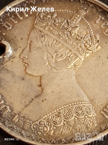 Сребърна монета 1 флорин Кралица Виктория Великобритания 52572, снимка 14 - Нумизматика и бонистика - 53084878