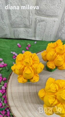 Лалета от гипсокерамика!, снимка 2 - Декорация за дома - 51133129