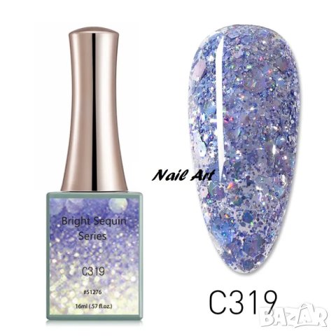 16ml CANNI Bright Sequin Series гел лак -16мл, снимка 10 - Продукти за маникюр - 39809999