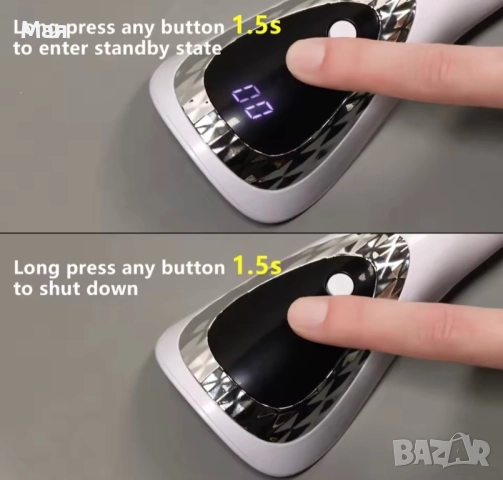 9 лева нова мини 18W LED UV лампа за гел лак. , снимка 3 - Продукти за маникюр - 49551887