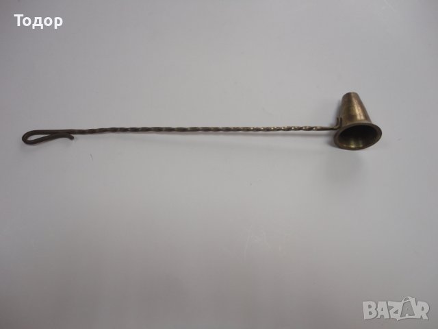 Бронзов гасител за свещи , снимка 5 - Антикварни и старинни предмети - 43253937