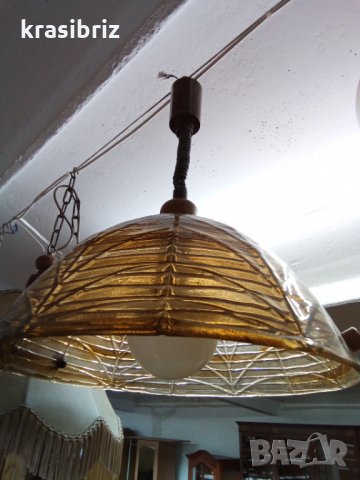 Абажур от стъкло със златисти нишки внос от Германия