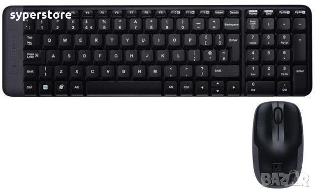 Клавиатура с мишка Безжична Logitech MK220 черна Deskset Wireless, снимка 2 - Клавиатури и мишки - 33657730